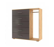 Модульная коллекция Бруно. Комод с штангой 1200x414x1200